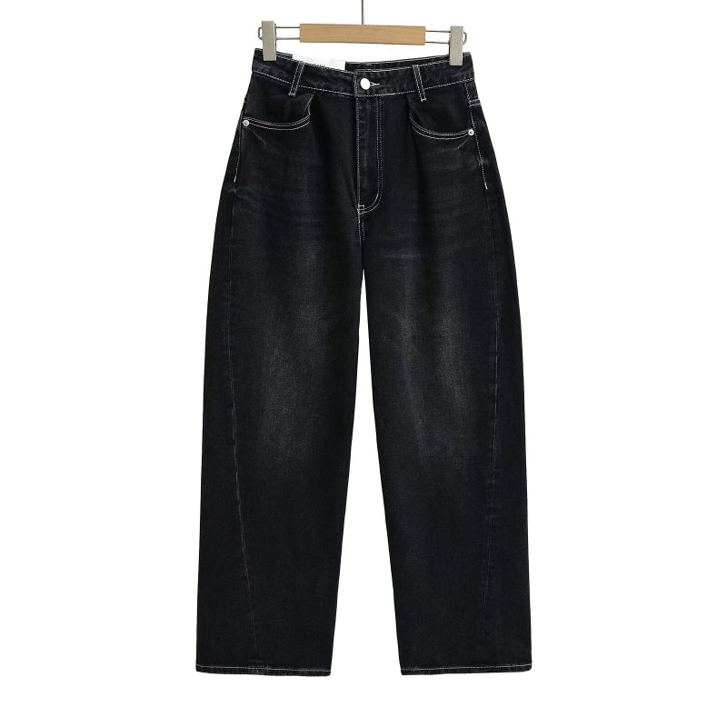 Wide-leg Jeans New Slimming High-waist