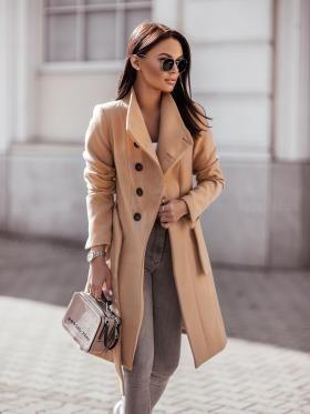 Medium Length Woollen Coat - runwayfashionista.com