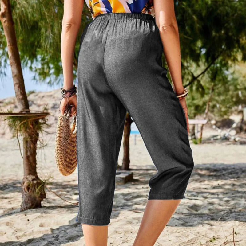 Loose and Fashionable Casual Pocket Pants - runwayfashionista.com
