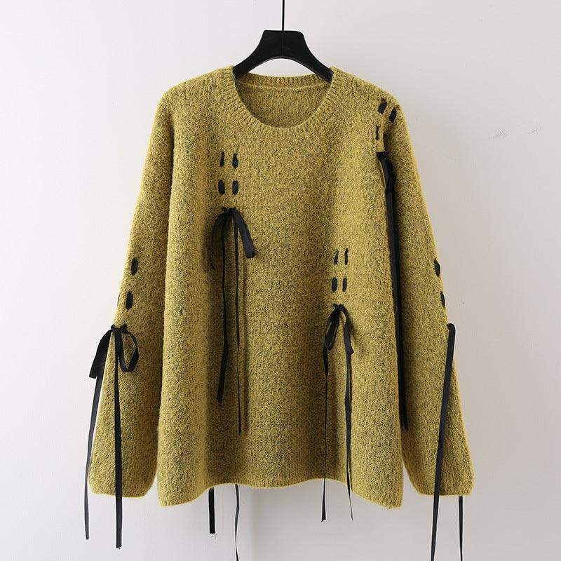 Sweet Cool Lazy Round Neck Sweater