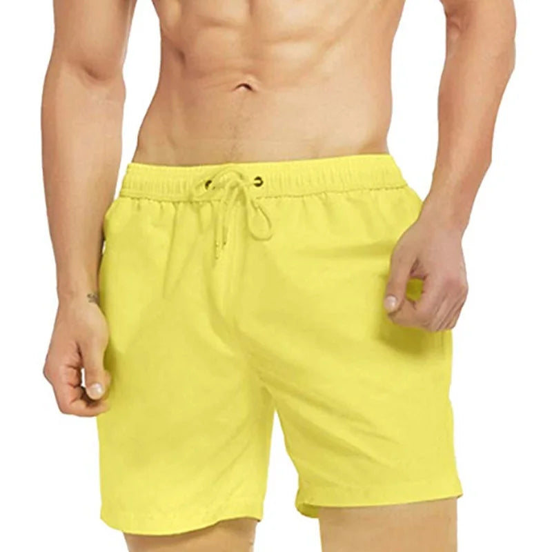 Discoloration Male Sports Shorts