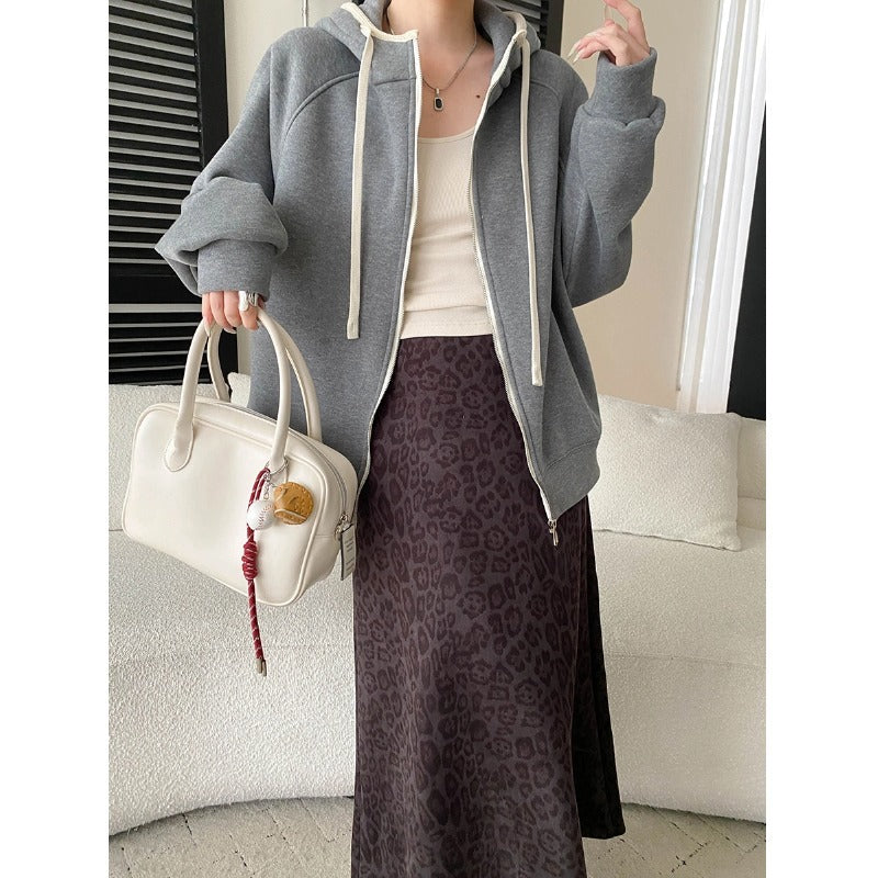 Loose Fleece Hoodie: Effortless Cool