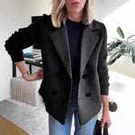 Double Breasted Lapel Blazer