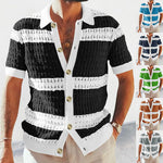 Men's Polo Neck Short Sleeve Shirts - black