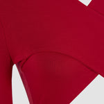 Burgundy Red Cutout Long-sleeved Bodycon Maxi Dress