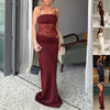 Y2K Lace Suspender Maxi Dress