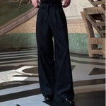 High-waisted Casual Wide-leg Pants