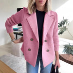Double Breasted Lapel Blazer