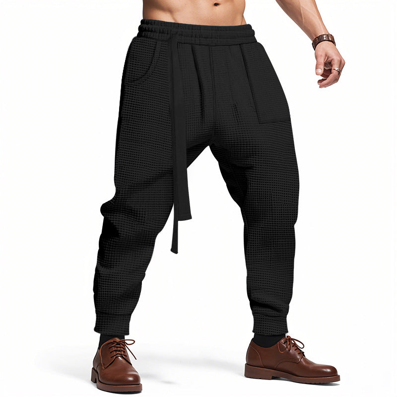 Hip Hop Streetwear Track Pants - black