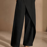 Chic Asymmetrical Suit-Style Pants