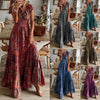 Floral Print A-Line Maxi Dresses