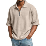 Waffle-Weave Short-Sleeved Shirts - runwayfashionista.com