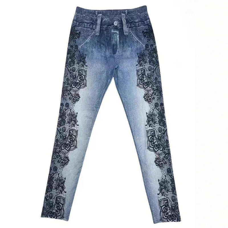 High Waist Tapered Jeans