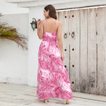 Sleeveless Swing Maxi Dress - pink