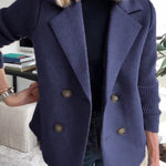 Double Breasted Lapel Blazer