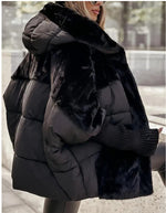Chic Long Sleeve Hooded Jacket - black