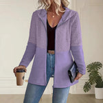 Ripple-Panel Loose Hooded Jacket