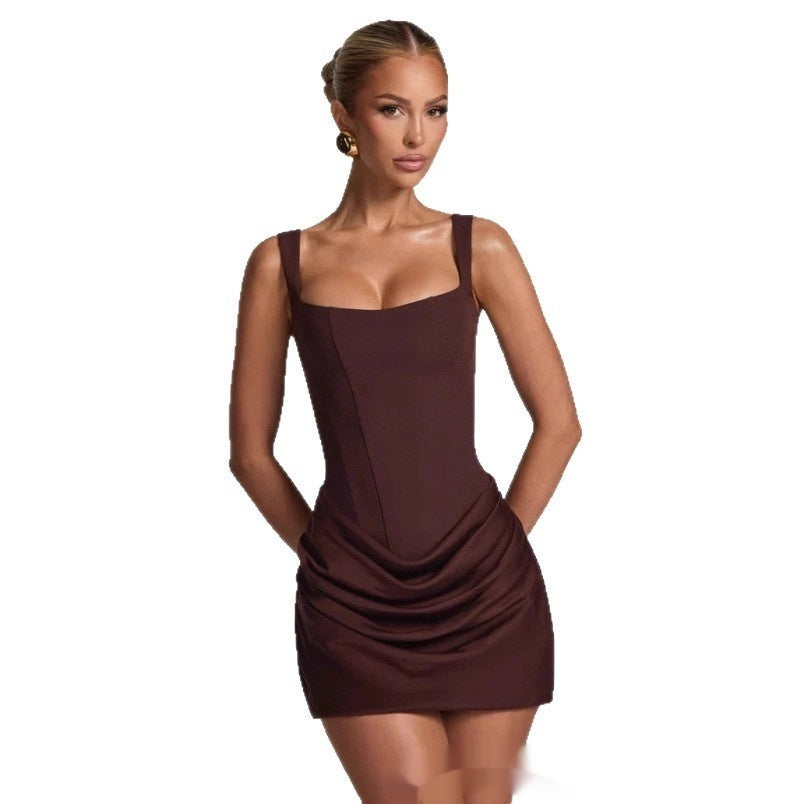 Graceful Sleeveless Mini Dresses