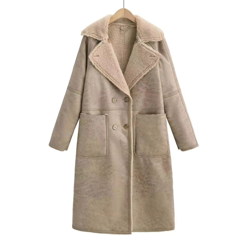 Mid Length Trench Coat - beige