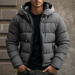 Men's Classic Cotton Zip-Up Hooded Jacket