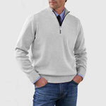 Stand Collar Zipper Sweater