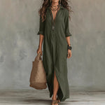 Long-sleeve Maxi Dress