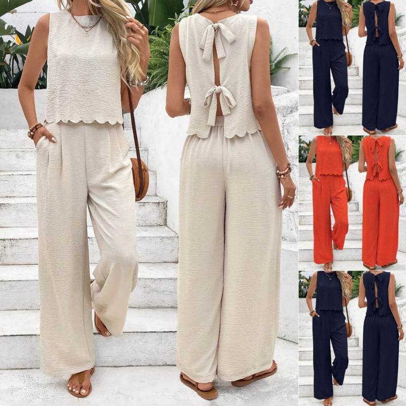 Tank Top Casual Pants Set