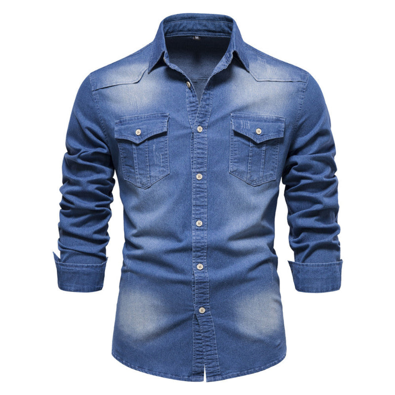 Long-sleeved Denim Shirt