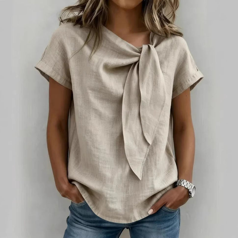 Short Sleeve Casual T-Shirt - white