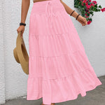 High-waisted Bohemian Long Skirt