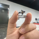 Sterling Silver Faith Cross Adjustable Ring