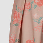 Elegant High-waisted Floral Pleated Pants