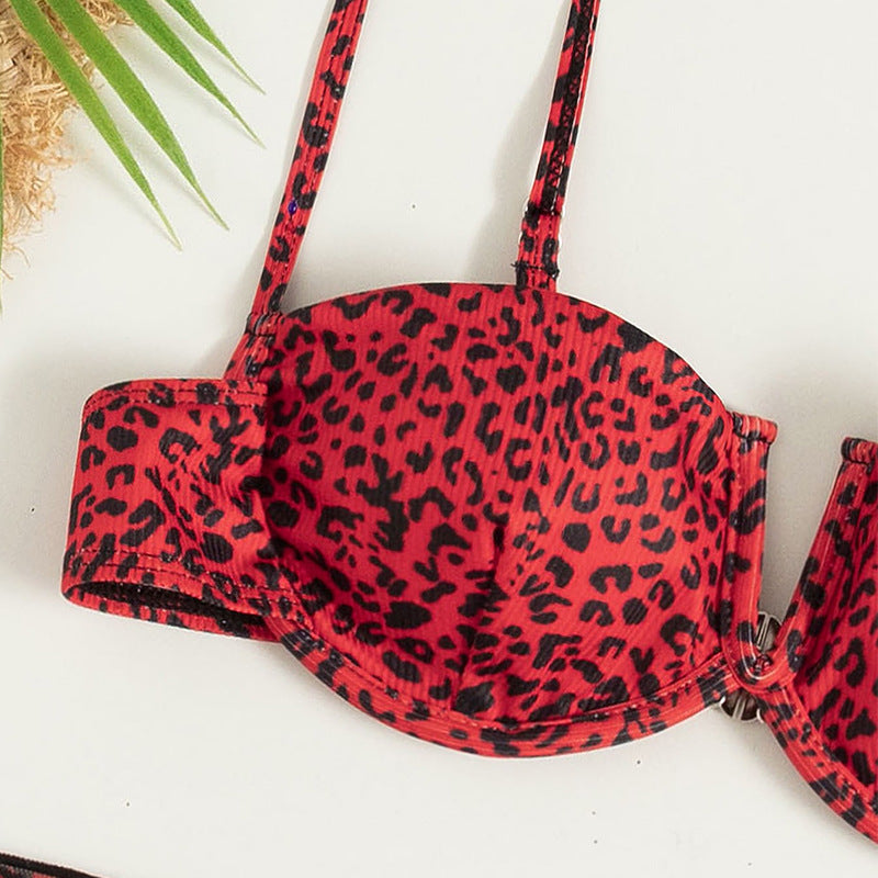 Three-Piece Floral Bikini & Beach Skirt Set