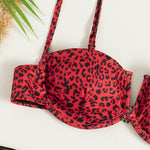 Three-Piece Floral Bikini & Beach Skirt Set