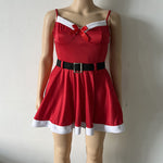 Festive Contrast-Trim Camisole Dress