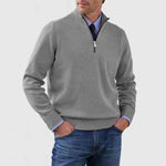Stand Collar Zipper Sweater