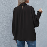 Chic Long Puff Sleeve Loose Blouse