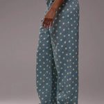 Casual Polka Dot Mid-rise Non-stretch Jeans