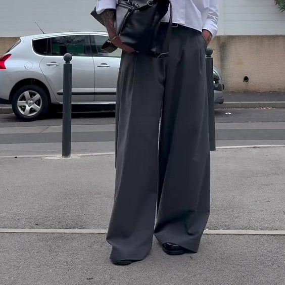 Casual High Waist Wide Leg Pants