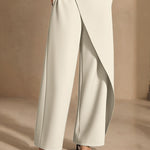 Chic Asymmetrical Suit-Style Pants