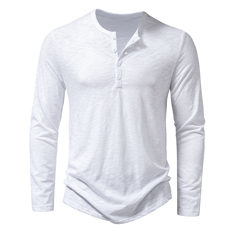 Long-sleeved Pullover Top - white