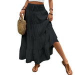 High-waisted Bohemian Long Skirt