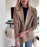 Double Breasted Lapel Blazer