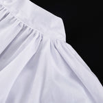 Puff-sleeved Backless Stand-collar Blouse