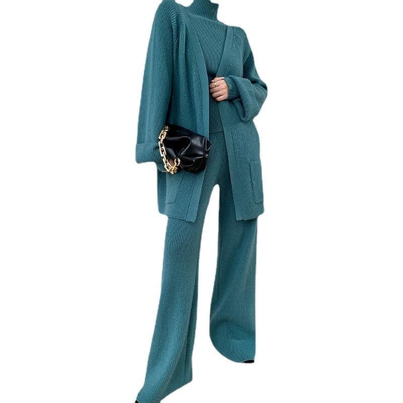 Three Piece Leisure Celebrity Fashion Suit - runwayfashionista.com