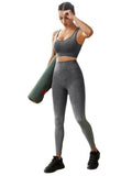 Gradient Color Yoga Clothing Suit - runwayfashionista.com