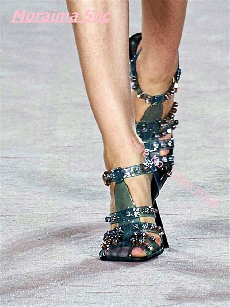 Square Toe Thin High Heel - runwayfashionista.com