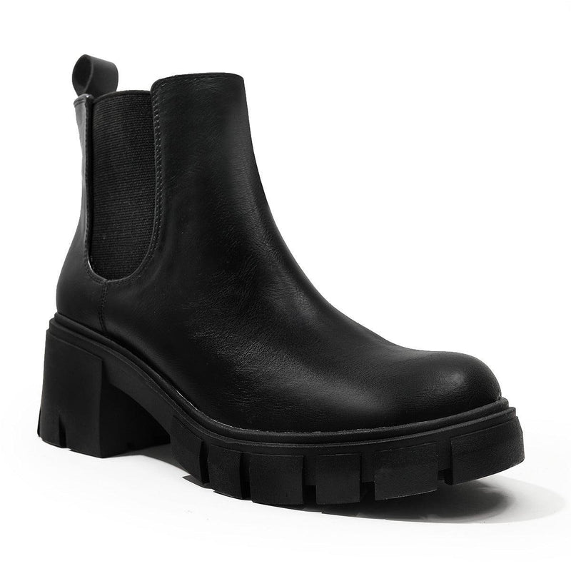 Heavy Heeled Thick Soled Martin Boots - runwayfashionista.com