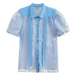 Short Sleeve Loose Fit Shirt - runwayfashionista.com