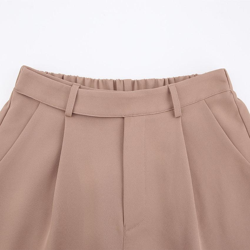 High Waist Straight Leg Pants - runwayfashionista.com